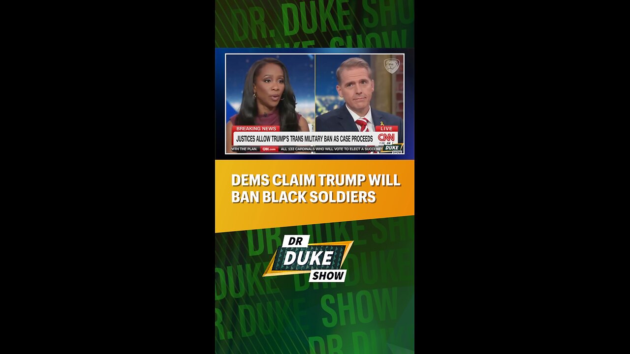 🤦‍♂️Dems Claim Trump Will Ban Black Soldiers