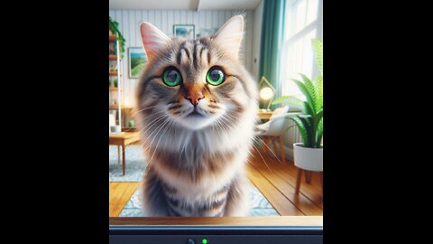 cute cat looking at camera