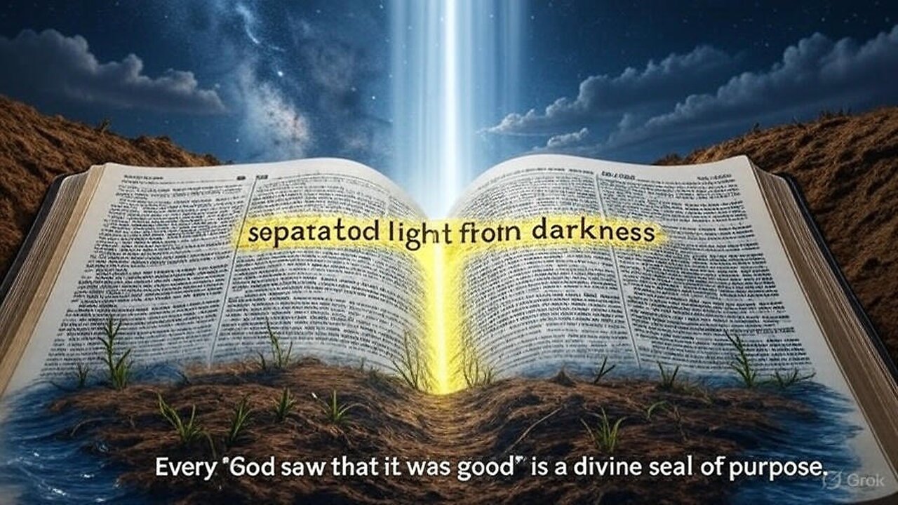 GENESIS DECODED: "GOD SEPARATED LIGHT FROM DARKNESS" - The Divine Blueprint in Yellow
