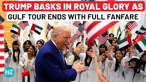 Trump Ends Gulf Tour in Style As World Watches, US-UAE's Flags & Friendship on Full Display