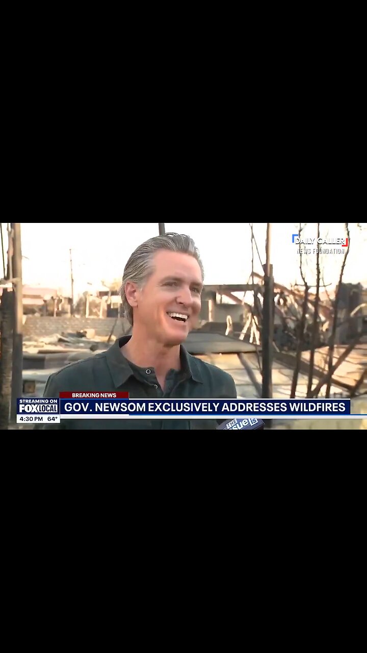 Throwback: Gov. Newsom Grins While Discussing Speculators Snapping Up Wildfire-Ravaged Properties