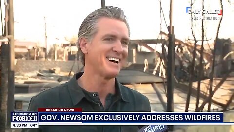 Throwback: Gov. Newsom Grins While Discussing Speculators Snapping Up Wildfire-Ravaged Properties