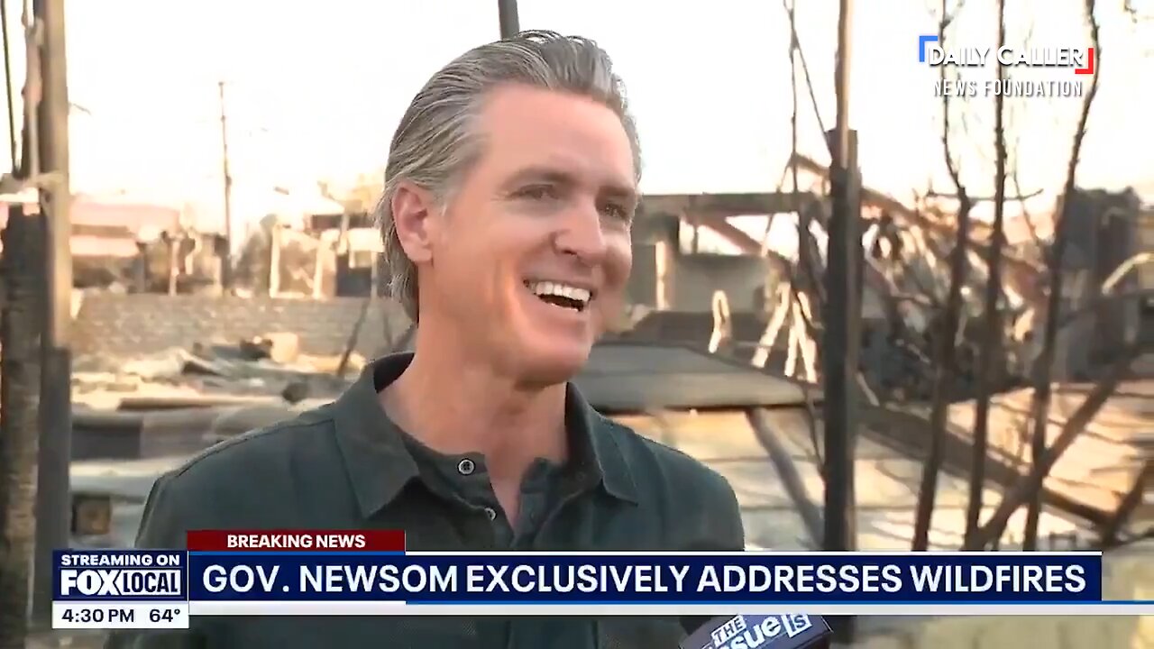 Throwback: Gov. Newsom Grins While Discussing Speculators Snapping Up Wildfire-Ravaged Properties
