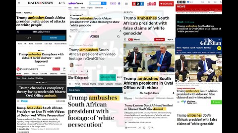 Watch mind control in action: Trump “AMBUSHES” South-African president