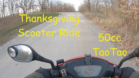 Thanksgiving Scooter Ride On A 50cc TaoTao