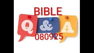 YouTube Video Link https://youtu.be/gxeLLm3L3-8?feature=shared BIBLE Q&A 080925 #truth #jesus #mary