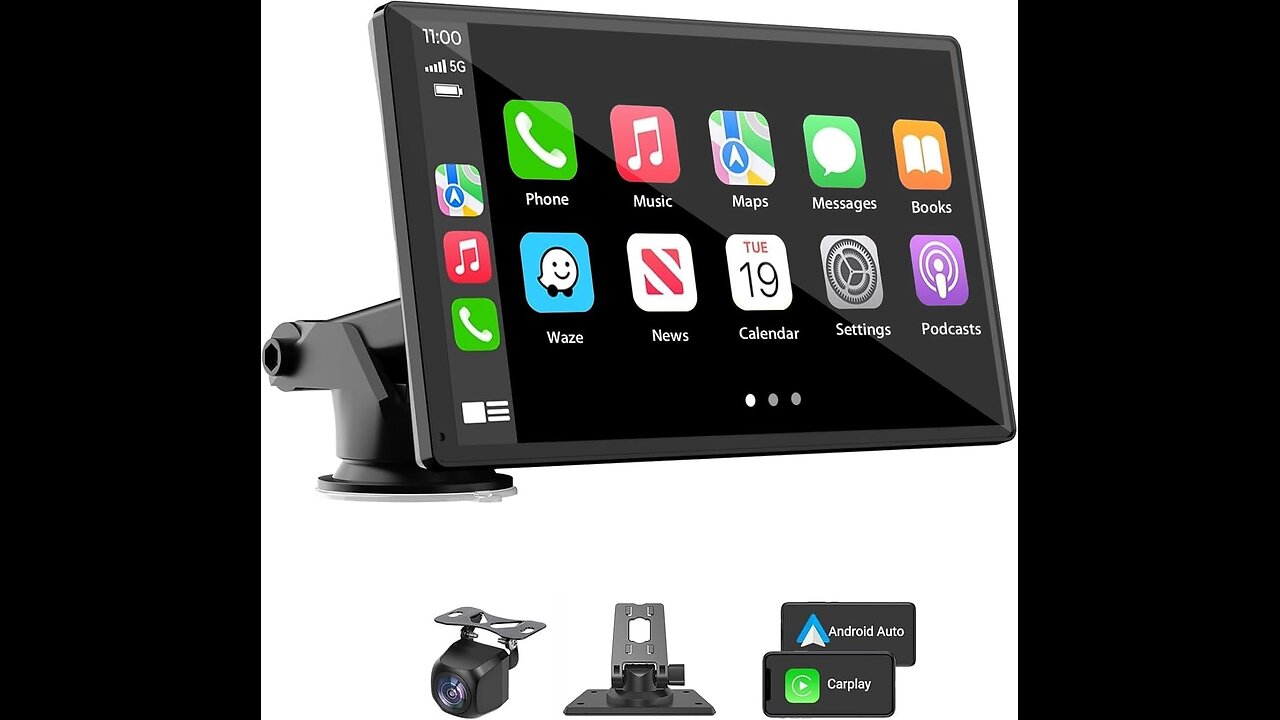 Portable Wireless CarPlay Car Stereo