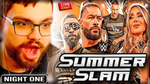 WWE SUMMERSLAM 2025 NIGHT 1 🔥 LIVE REACTION – CM PUNK vs GUNTHER + ROMAN REIGNS RETURNS!