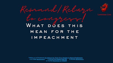 Remand? Return to congress