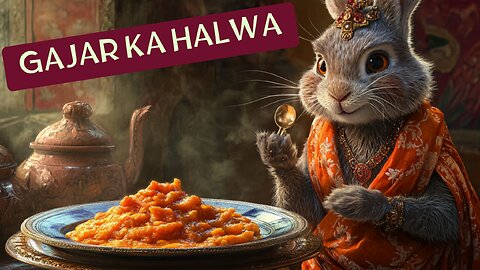 “The Sweet That Keeps You Going! 🇮🇳 Gajar Ka Halwa + One Hungry Bunny 🥕🐰” Lasses Kitchen India