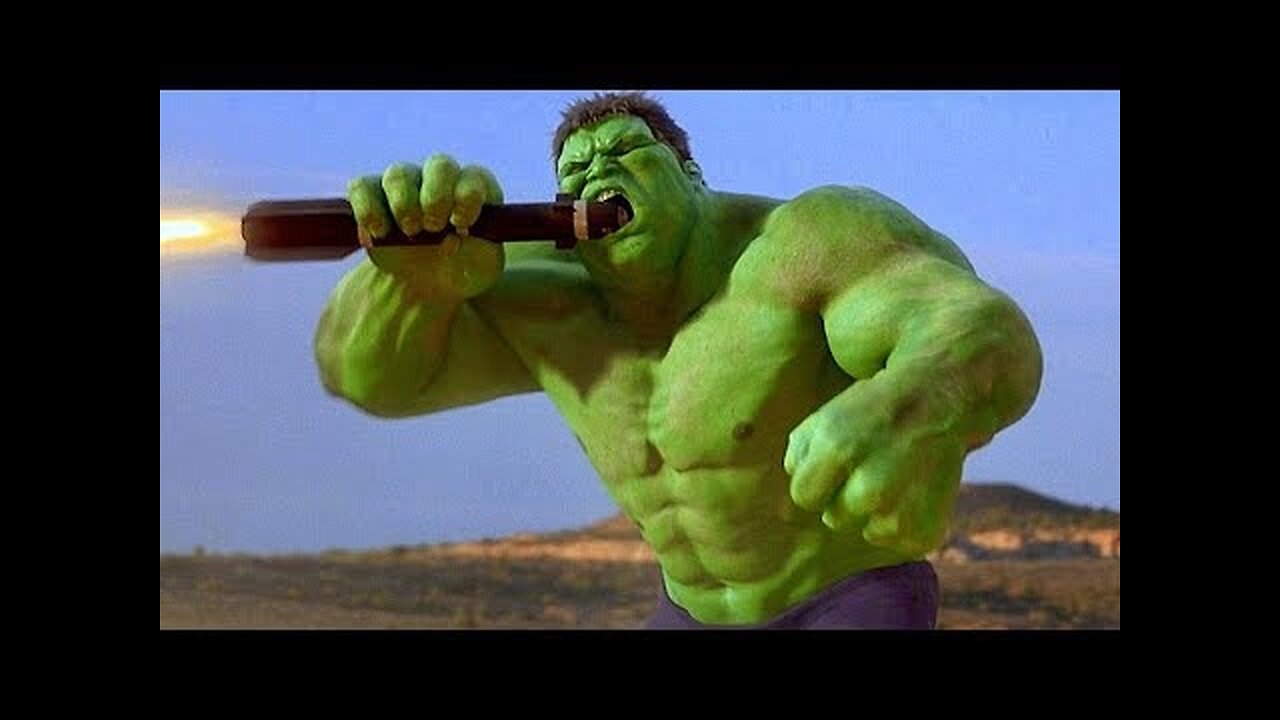 HULK Clip - "Hulk Escapes Military Base" (2003)