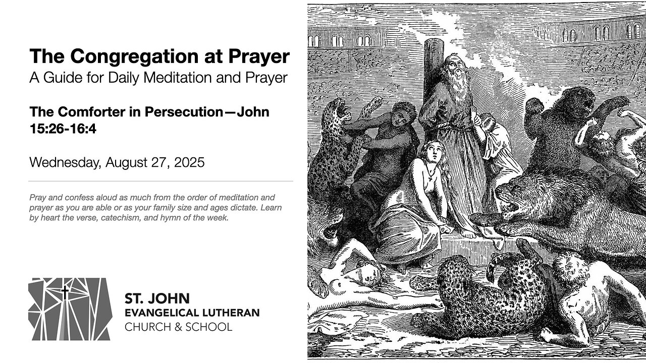 The Comforter in Persecution—John 15:26-16:4