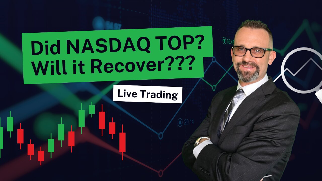 $NASDAQ Topping? Will Markets Roll Over? Live Trading
