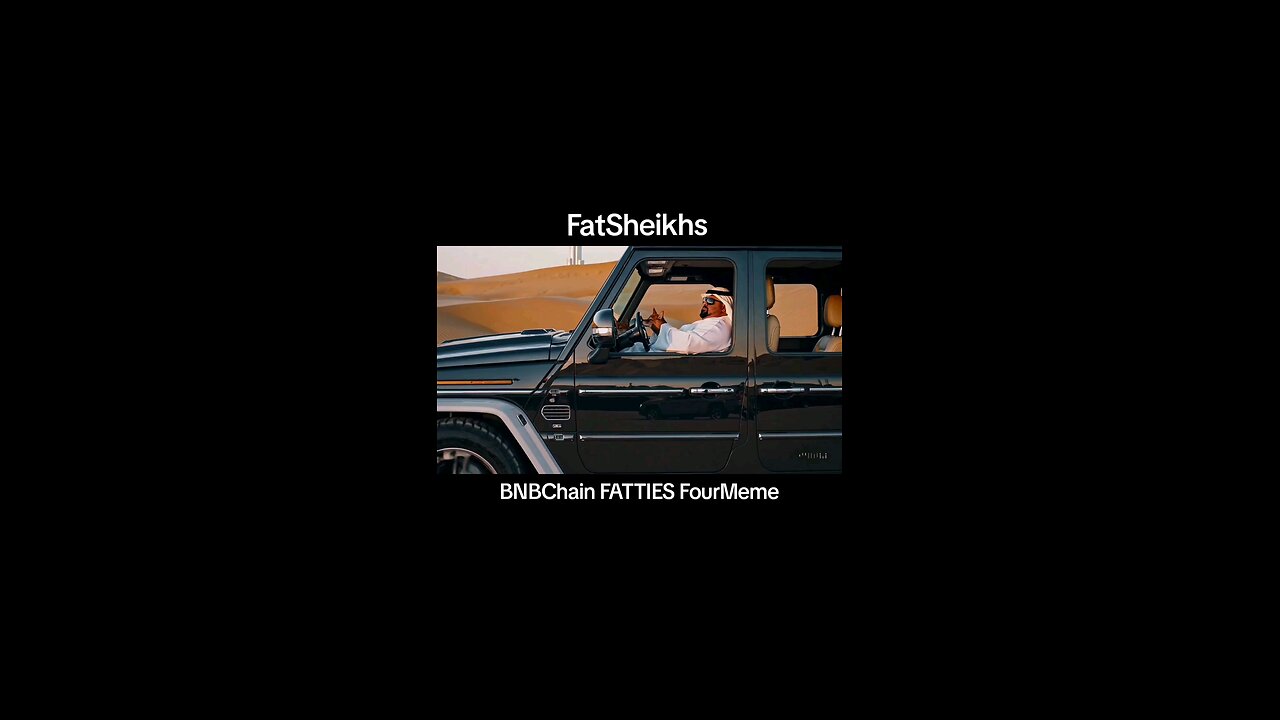 Fat Sheikh driving a G Wagon with a Dog