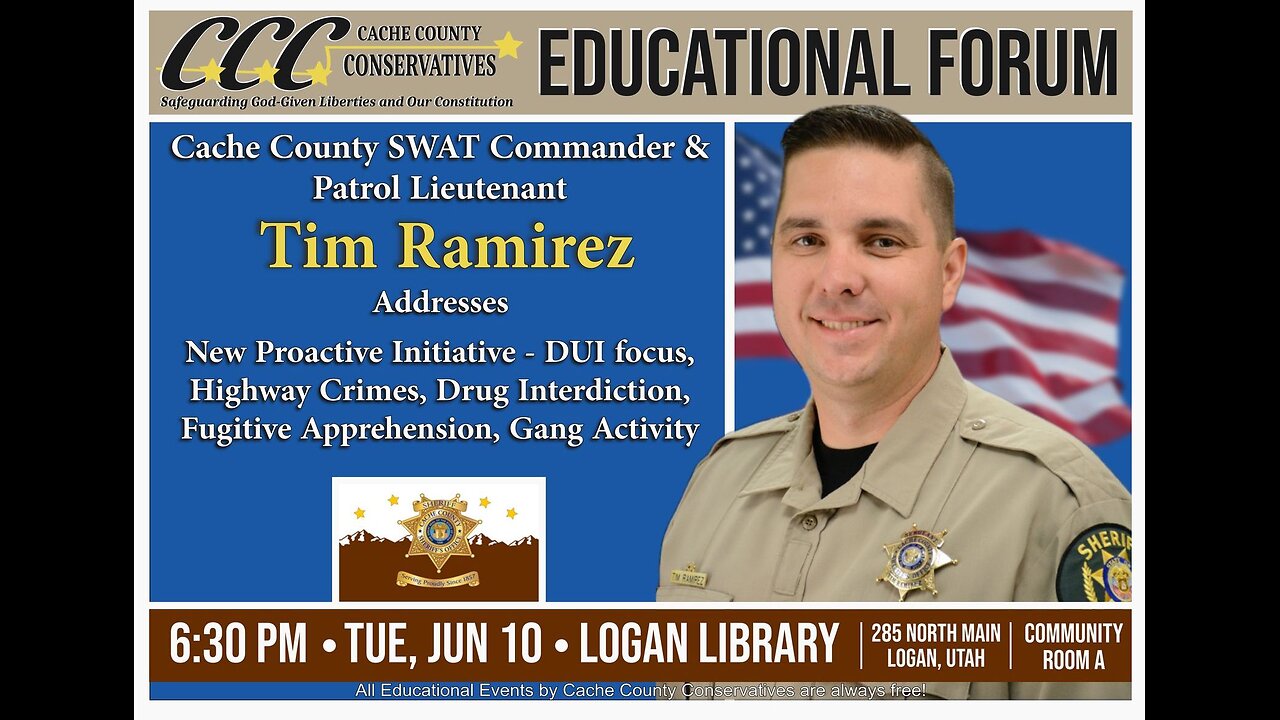 2025-06-10 Cache County Conservatives - Tim Ramirez - New Proactive Initiative