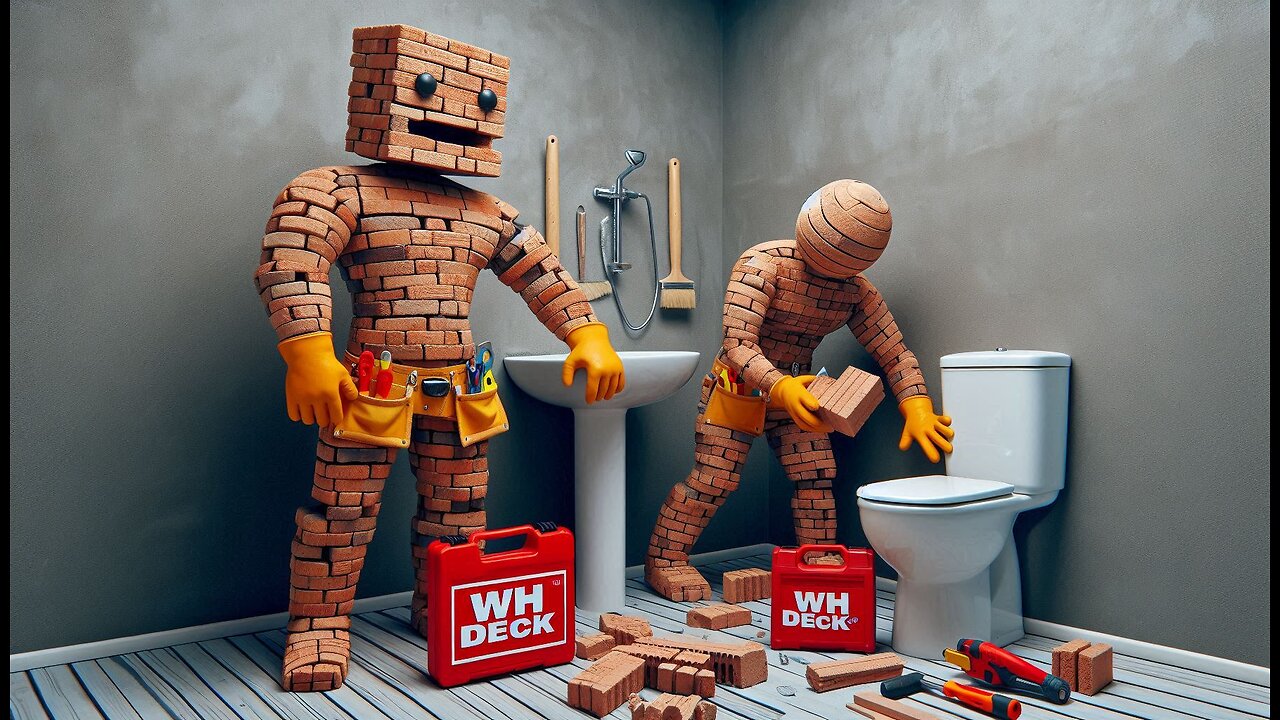 Work time we tile a shower