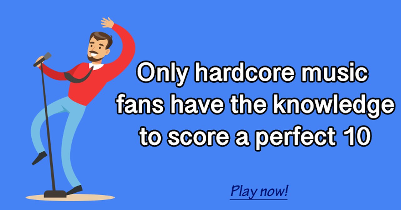 Are you a hardcore music fan?