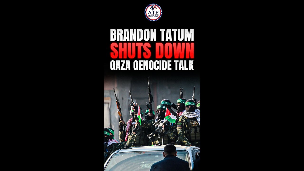 Brandon Tatum Destroys the ‘Gaza Genocide’ Narrative