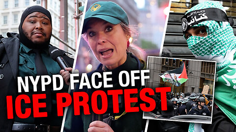 NYPD face-off with anti-ICE, Israel activists after 'No Kings' protest