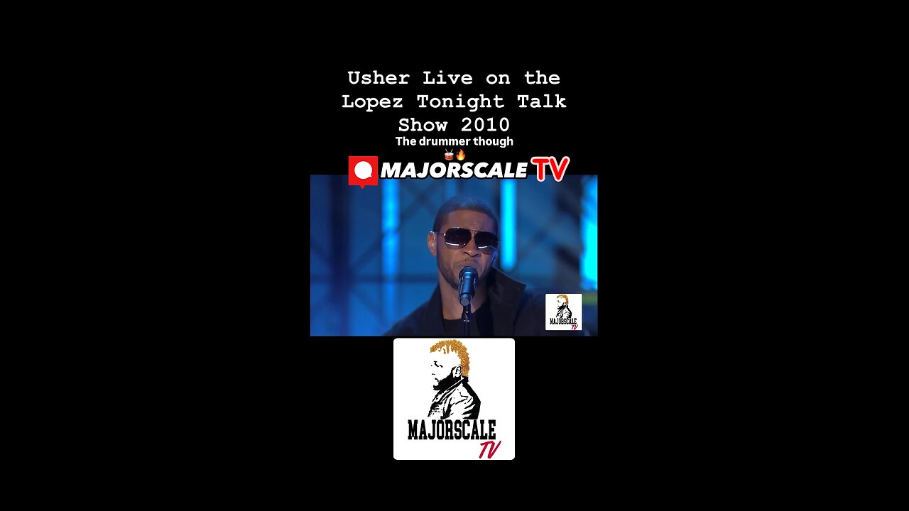 Who is the drummer??? 🔥🥁🔥🔥 Usher Live on Lopez tonight show 2010 - dope drummer there goes my baby