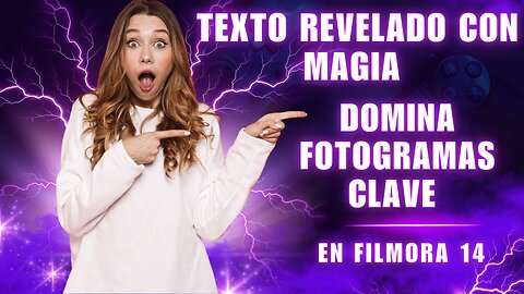 🎬 Mascaras Lineales + Fotogramas Clave = TEXTO REVELADO en Filmora 14