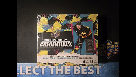 Upper Deck 2023-24 Hockey Credentials Hobby Box Opening