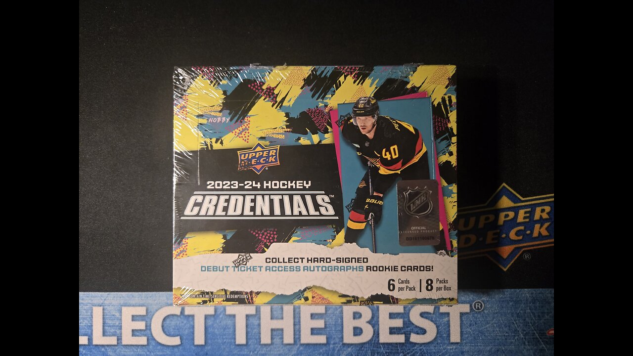 Upper Deck 2023-24 Hockey Credentials Hobby Box Opening