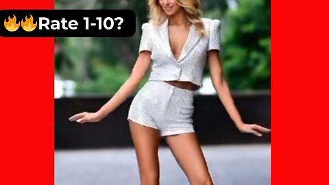 🔥 Rate Her Body in This Sexy Suit with Shorts 1-10? 😍 Supermodel 4K