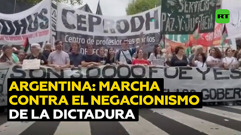 Marcha por la memoria, verdad, justicia y contra el negacionismo de Milei a la última dictadura