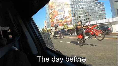 A group of bikers rides down Sunset Boulevard in West Hollywood, Los Angeles County, nearly every day, performing reckless and dangerous stunts. Many ride without helmets, and most lack license plates. This doesn’t seem like random behavior to me. It fe