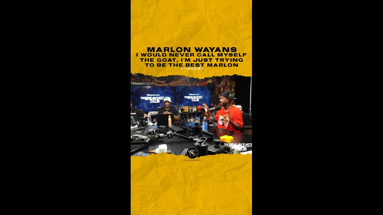 @marlonwayans I would never call myself the goat, I’m just trying to be the best Marlon