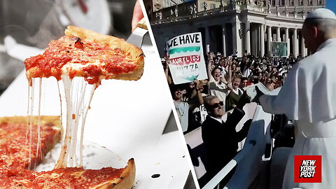 Pope Leo gets Chicago pizza delivered to him at St. Peter's Square