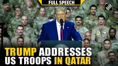 India-Pakistan to F-47： US President Donald Trump addresses US troops at Al Udeid Air Base in Qatar