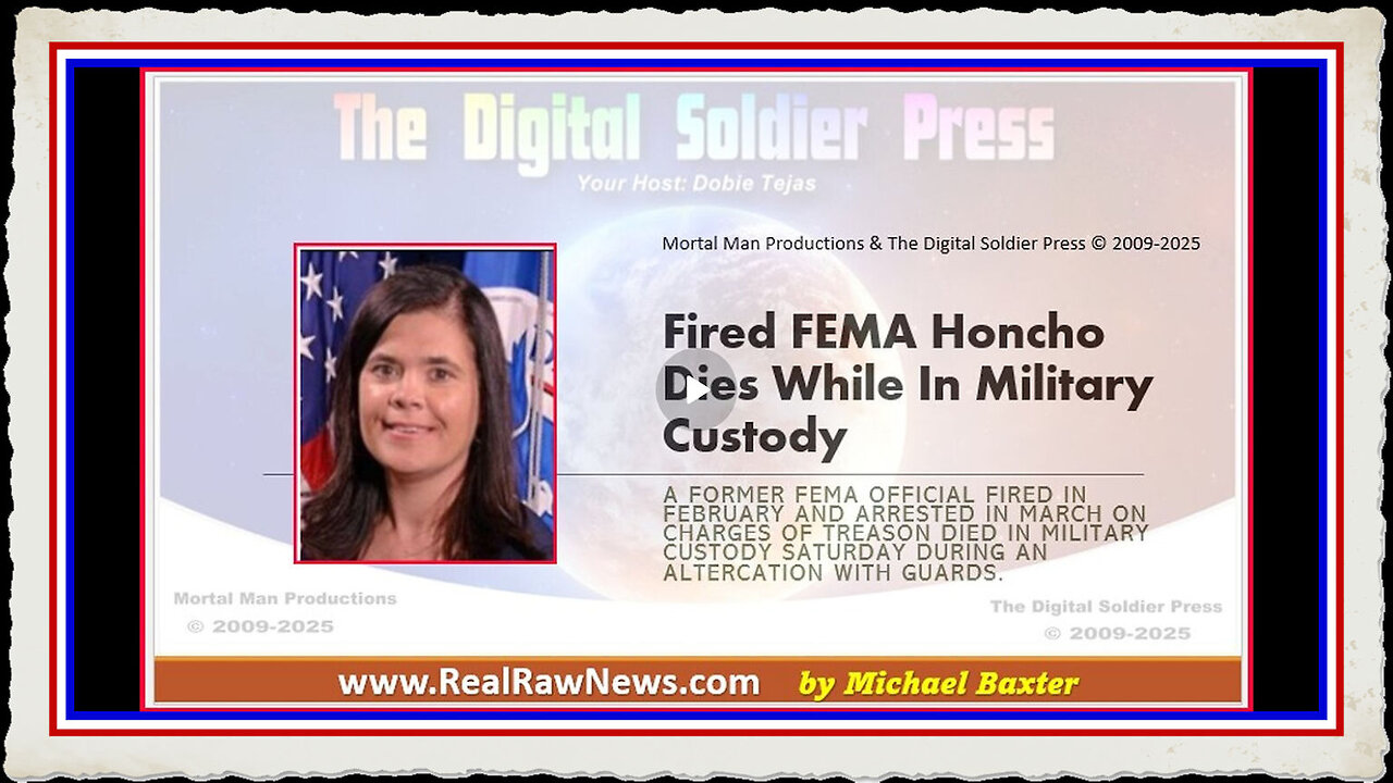 Fired FEMA Honcho Dies While In Military Custody