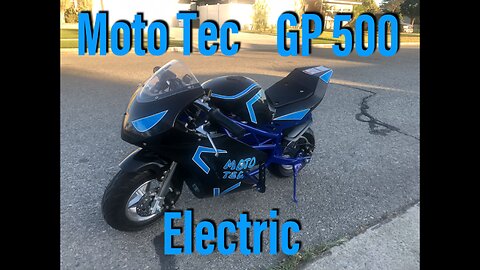 Putting Around the Moto Tec GP 500 Electric Pocket Bike - 36 Volt 500 Watt