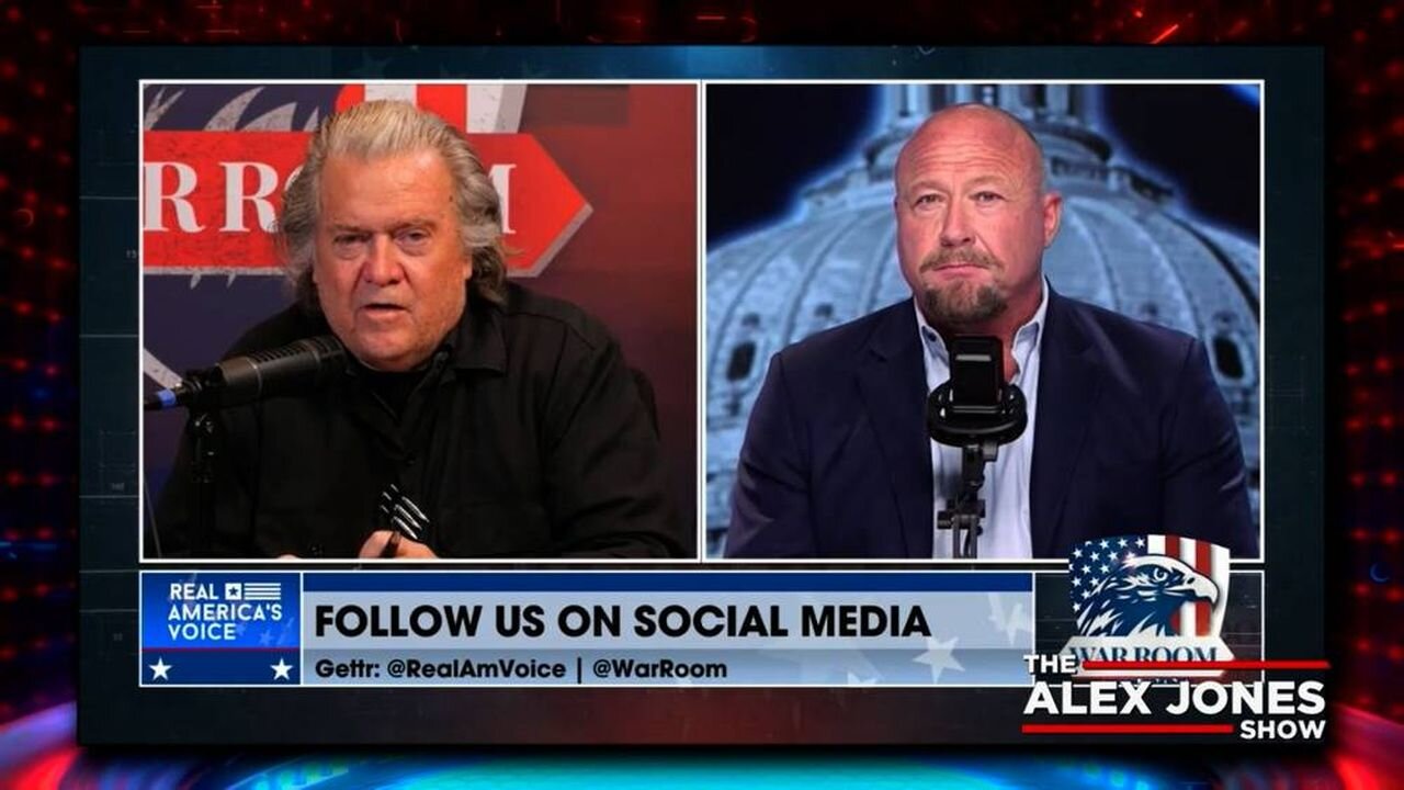 Steve Bannon Asks Alex Jones Where Americans Can Find His Show If The Democrat Shut Down Infowars