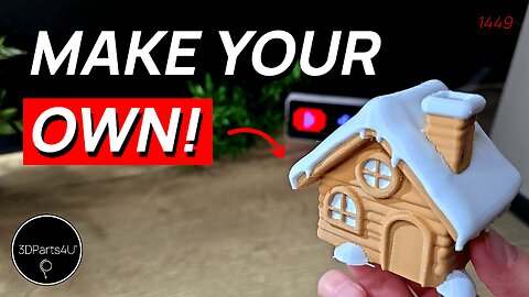 🥶 Cool 3D Prints - Cozy Winter Cabin - Winter Holiday Items - Cabin 3D Model Free