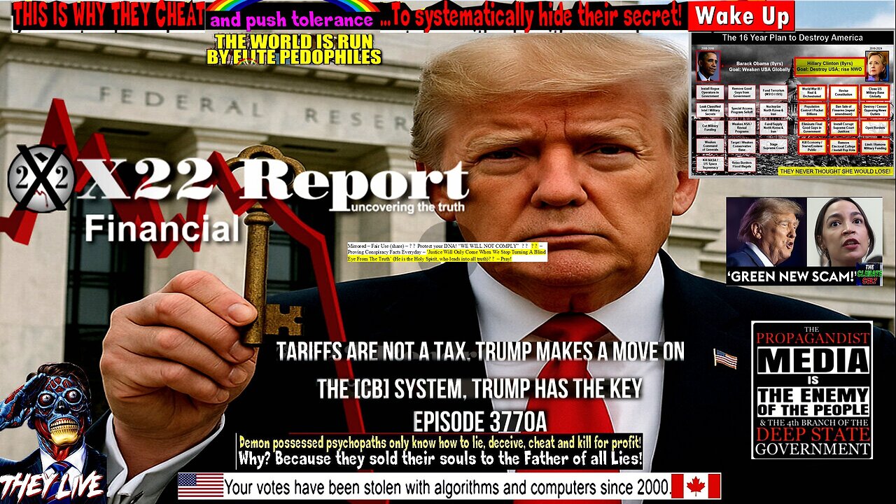 Ep 3770a - Tariffs Are Not A Tax, Trump Makes A Move On The [CB] System, Trump Has The Key