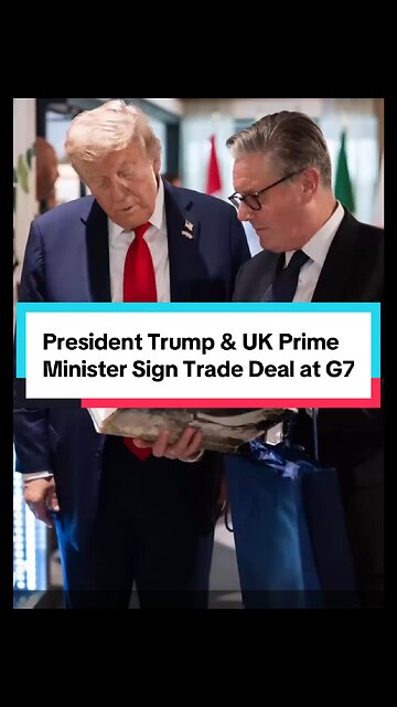 President Trump & UK PM Sign Trade Deal