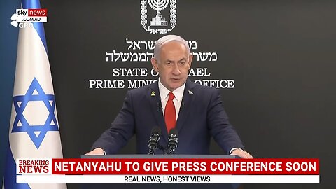 Benjamin Netanyahu delivers address on the war in Gaza