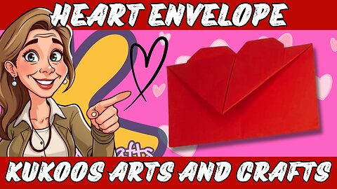 How to Make a Heart Envelope with Paper | Easy DIY Origami Envelope Tutorial