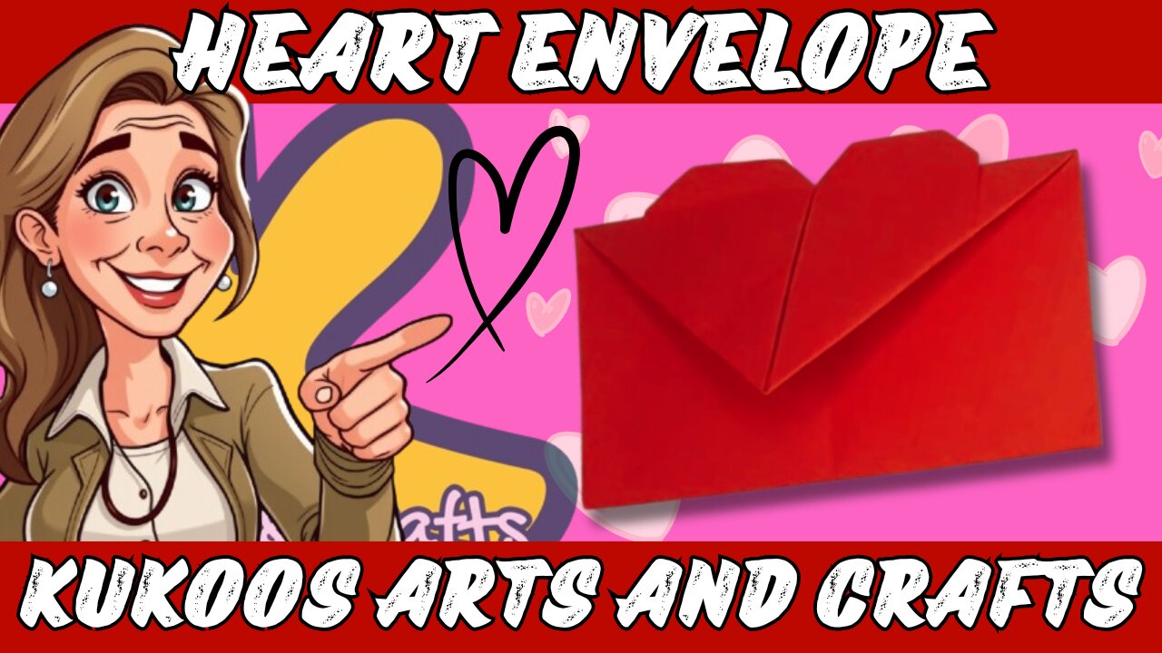 How to Make a Heart Envelope with Paper | Easy DIY Origami Envelope Tutorial