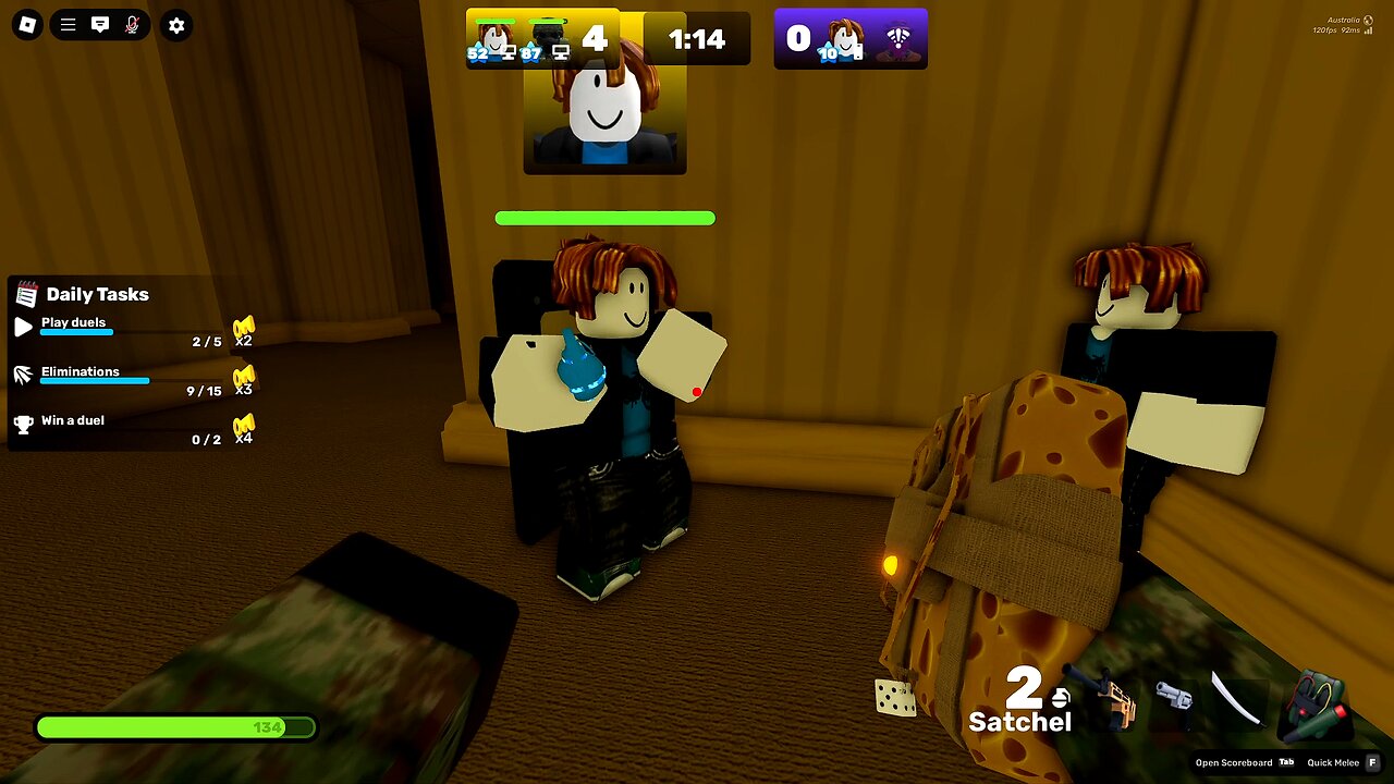 Playing 2v2 in Roblox Rivals - (No Commentary).