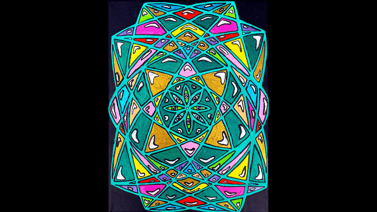 'Spring Mandala' Original Art Painting Timelapse 5-19-25