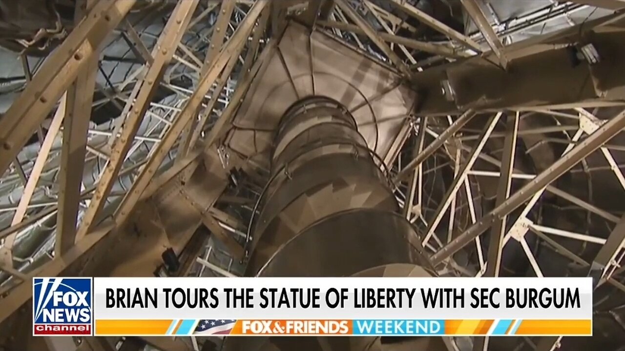 Fox News Goes Inside The Statue of Liberty With The Interior Secretary