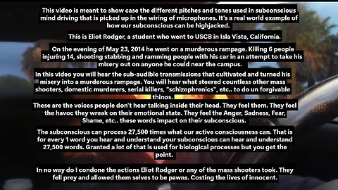 The mysterious voices in mass shooter videos. (Eliot Rodger Video)