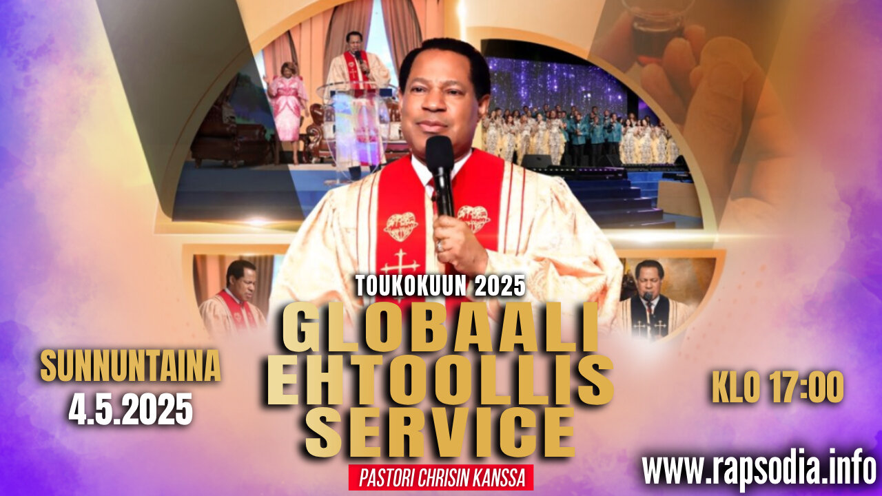 Toukokuun Ehtoollis-service Pastori Chrisin kanssa 4.5.2025