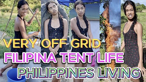 🇵🇭 Filipina Tent Life Well Water & Kubo Bamboo House Prep! OFF GRID ISLAND FAMILY PHILIPPINES LIVING