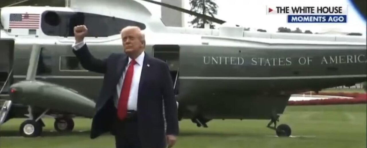 TRUMP❤️🇺🇸🥇🪽🕺DEPARTS ON MARINE ONE🤍🇺🇸🏅🪽🎬🏛️🚁TO ATTEND U.S. OPEN IN NEW YORK💙🇺🇸🏅🪽🎾🏟️🏆⭐️