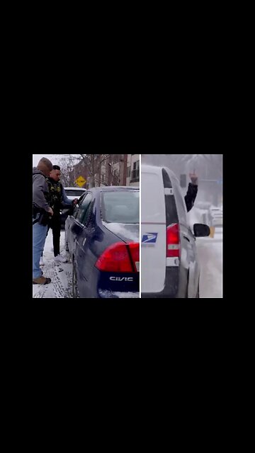 Postal Service driver: “Go home, you f**king losers!” the man yelled & flipped off ICE agents.
